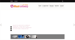 Desktop Screenshot of maat-ontwerp.nl